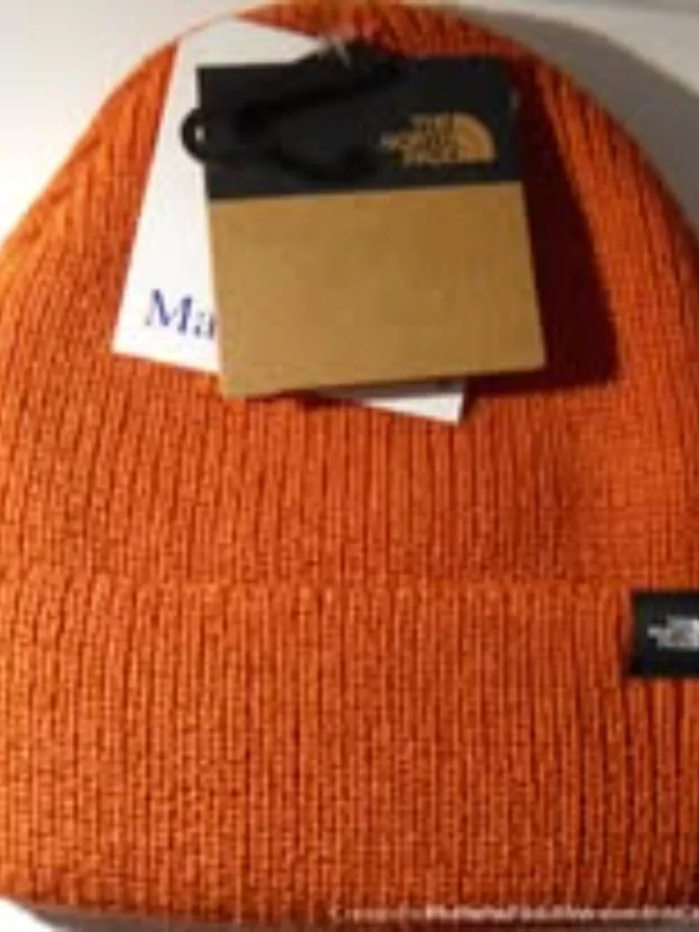 The North Face Kids Beanie Ski Hat Burnt Orange Winter Knit Cap new youth